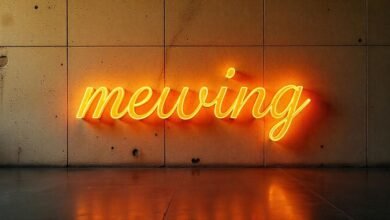 what does mewing mean slang