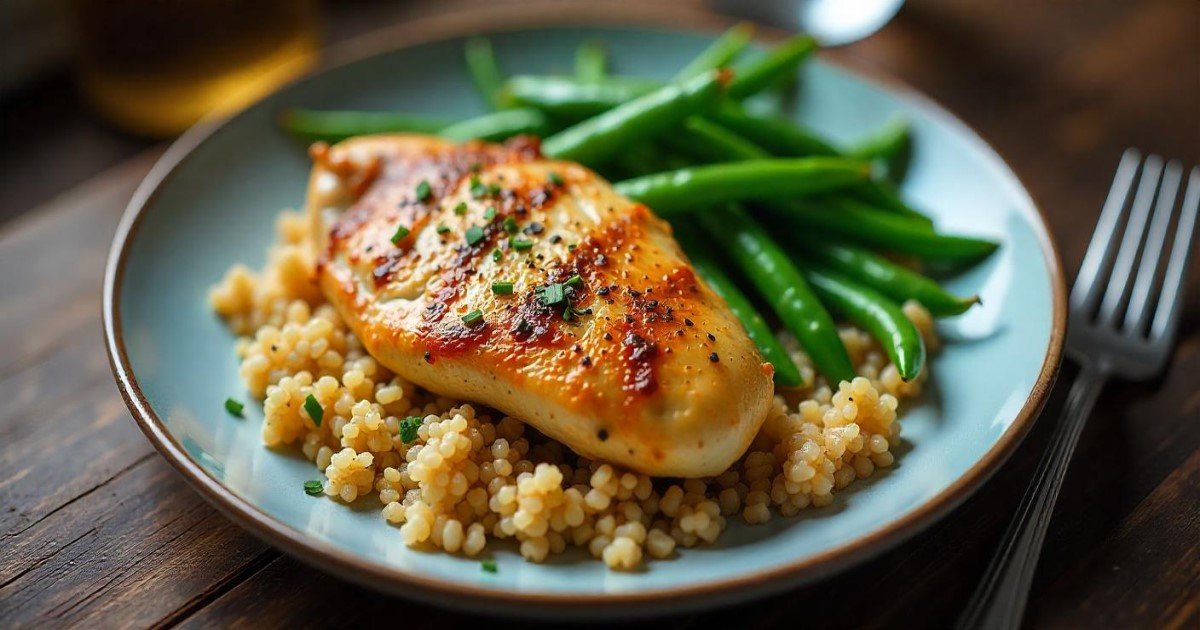 8 oz chicken breast protein