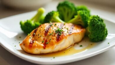 8 oz chicken breast protein